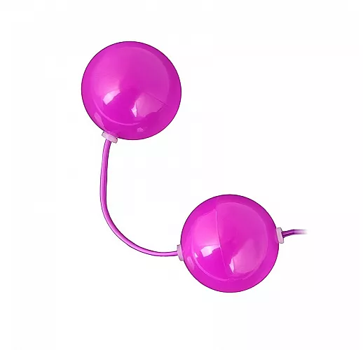 Фиолетовые вагинальные вибро-шарики Ero "Art of Pleasure" с регулировкой интенсивности вибрации