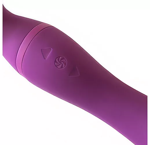 Двусторонний массажер Lola "Heating Wand" 2x10 режимов вибрации, нагрев до 42°C, IPX7, USB - 22 см.