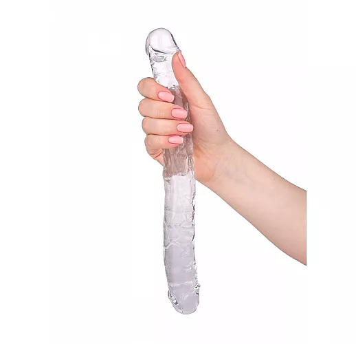 Прозрачный двусторонний фаллоимитатор Intergalactic "Eternity" - 29,5 см.
