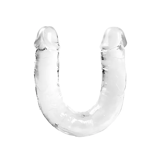 Прозрачный двусторонний фаллоимитатор Intergalactic "Eternity" - 29,5 см.