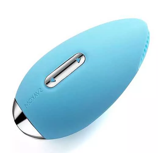 Голубой вибростимулятор клитора Candy с эффектом "поцелуя рыбки"