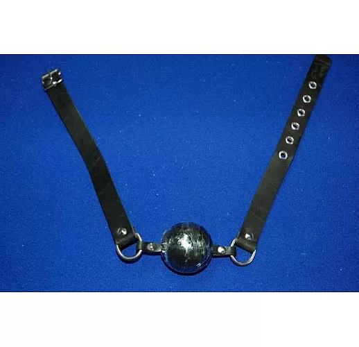 Чёрный кляп-шар "Замолчи"