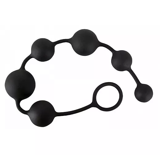 Анальная цепочка BLACK VELVETS - 40 см.