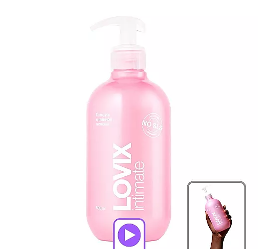 Большой увлажняющий гель-лубрикант Lovix "Intimate Gel" с ароматом дикорастущей розы - 500 мл.
