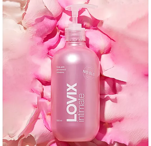 Большой увлажняющий гель-лубрикант Lovix "Intimate Gel" с ароматом дикорастущей розы - 500 мл.