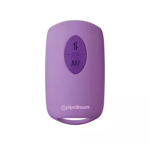 Фиолетовый автоматический вибромассажер с функцией поступательных движений Love Thrust-Her