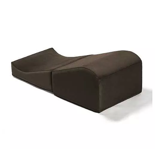 Коричневая вельветовая подушка для любви Liberator Flip Ramp /коричневый