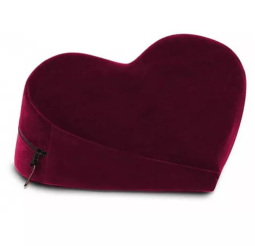 Малая бордовая подушка-сердце для любви Liberator Heart Wedge