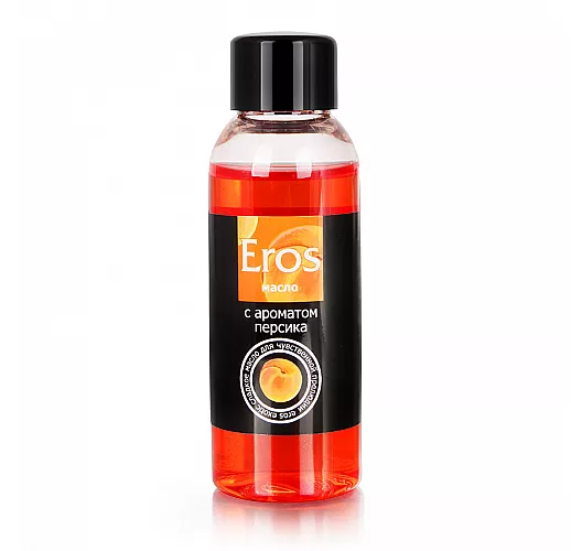 Массажное масло Eros Exotic с ароматом персика и сладкими, еле уловимыми цветочными нотками - 50 мл.