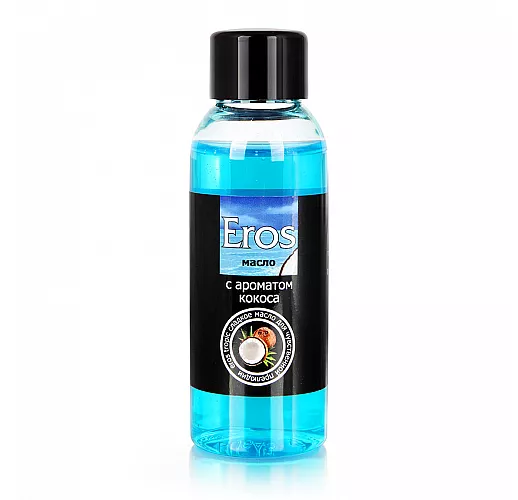 Массажное масло Eros Tropic с нежным, сладко-сливочным ароматом кокоса - 50 мл.