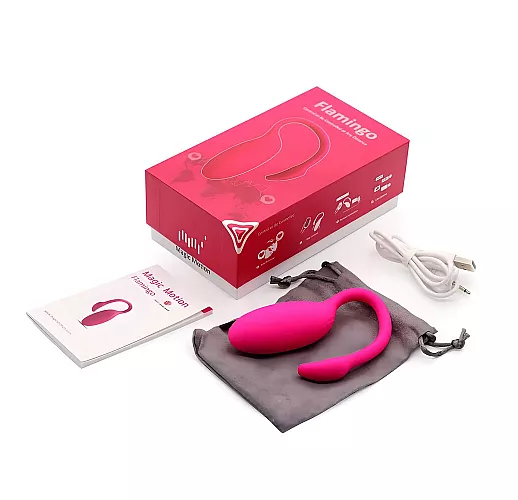 Интерактивное виброяйцо Magic Motion "Flamingo" с управлением со смартфона, IPX6, USB, Bluetooth/App