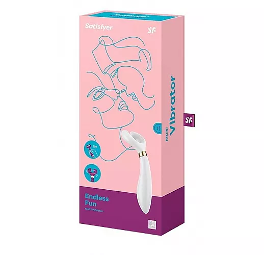 Белый вибромассажер для пар Satisfyer Partner Endless Fun (Multifun 3)