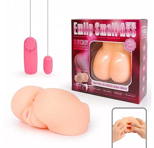 Попка Shequ "Emily Small Ass" с двумя любовными входами и мультискоростной вибрацией