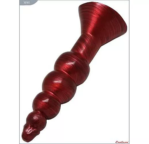 Бордовая анальная ёлочка - 17 см.