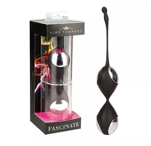 Чёрные вагинальные шарики Fascinate Limited Edition