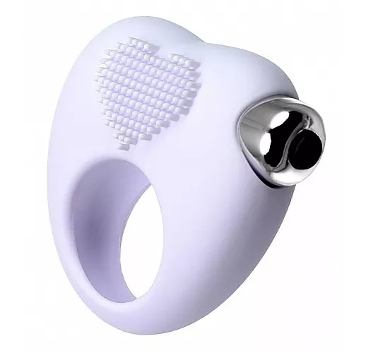 Белое виброкольцо для продления полового акта JOS MOYS