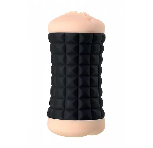 Двухсторонний мастурбатор JOS JANICE в черном цилиндре