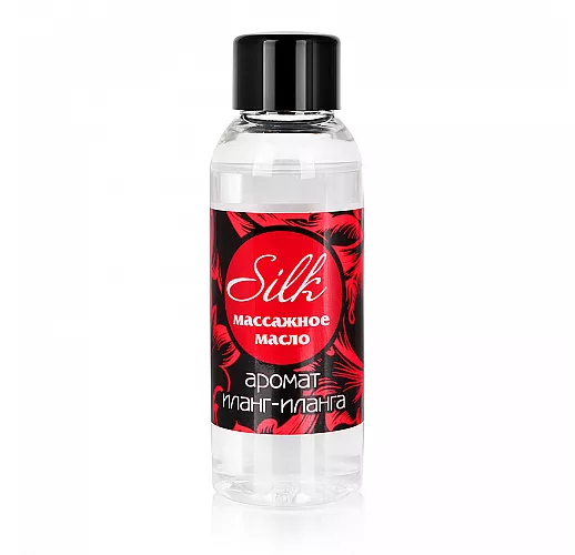 Массажное масло Silk с возбуждающим ароматом иланг-иланга для эротического настроения - 50 мл.