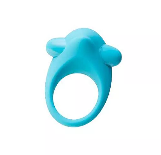 Голубое эрекционное силиконовое кольцо TOYFA  A-Toys