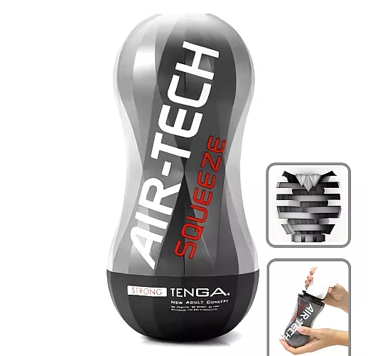 Большой мастурбатор Tenga "Air-Tech Squeeze Strong" для «острых» и мощных наслаждений