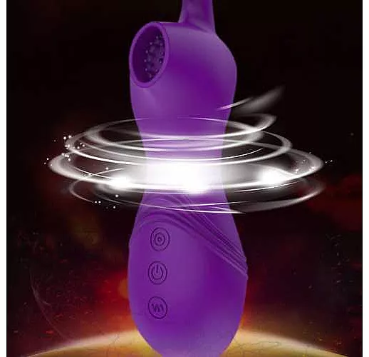 Фиолетовый вакуумный бесконтактный стимулятор-вибратор Venera