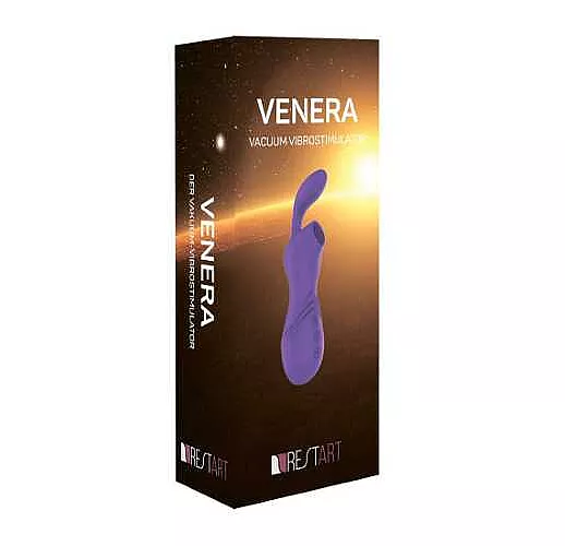 Фиолетовый вакуумный бесконтактный стимулятор-вибратор Venera