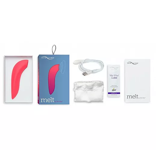 Розовый вакуум-волновой стимулятор клитора We-Vibe Melt