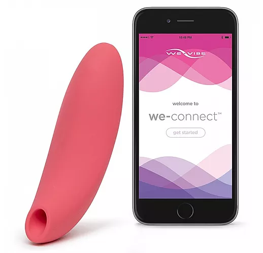 Розовый вакуум-волновой стимулятор клитора We-Vibe Melt