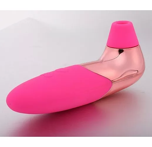 Розовый вибростимулятор PRO-X5 с функцией вакуумной стимуляции