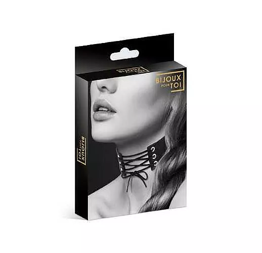 Оригинальный ошейник-чокер со шнуровкой