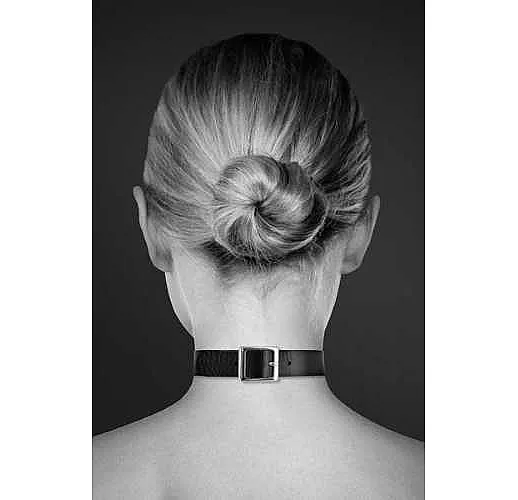 Узенький ошейник из полиуретана с кольцом