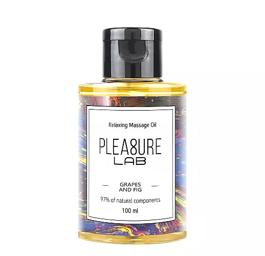 Массажное масло "Relaxing" с ароматом винограда-инжира и эфирным маслом-афродизиаком иланг - 100 мл.