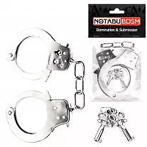Металлические наручники Notabu D&S "Like Metal" серебристого цвета