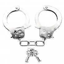 Металлические наручники Notabu D&S "Like Metal" серебристого цвета