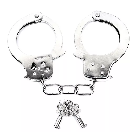 Металлические наручники Notabu D&S "Like Metal" серебристого цвета