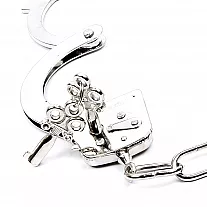 Металлические наручники Notabu D&S "Like Metal" серебристого цвета