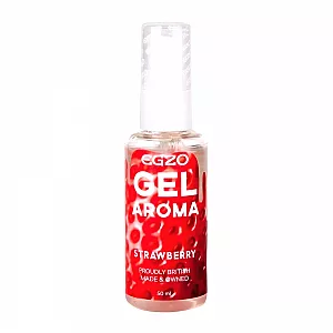 Оральный гель-смазка Egzo Aroma "Strawberry" с ароматом клубники - 50 мл.