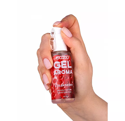 Оральный гель-смазка Egzo Aroma "Strawberry" с ароматом клубники - 50 мл.