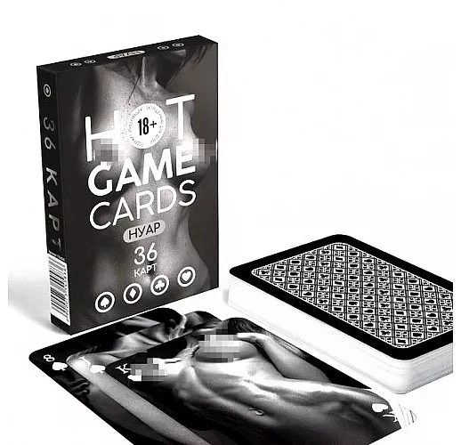 Карты игральные «Hot Game Cards» нуар - 36 карт