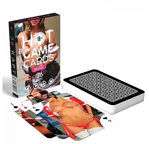 Карты игральные «Hot Game Cards» роли - 36 карт