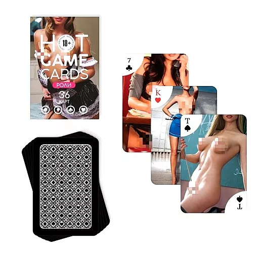 Карты игральные «Hot Game Cards» роли - 36 карт