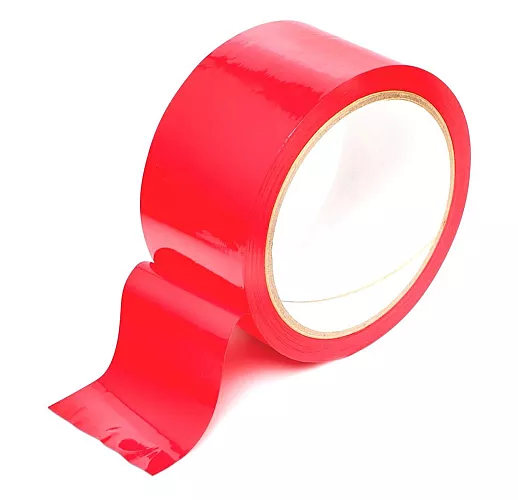 Красная бондажная лента Vanilla "Endorphin" «body скотч» для надежной фиксации - 20 метров