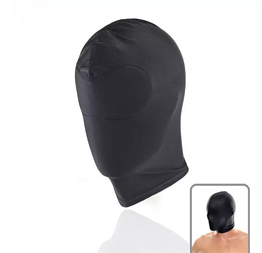 Эластичная чёрная маска-шлем Notabu BDSM "Helmet" «глухая»