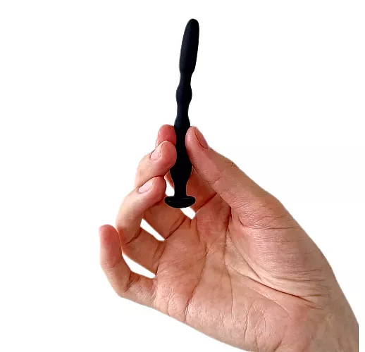 Уретральный стимулятор "Sex Expert" из гипоаллергенного силикона - 9 см., ⌀ 1.1 см.