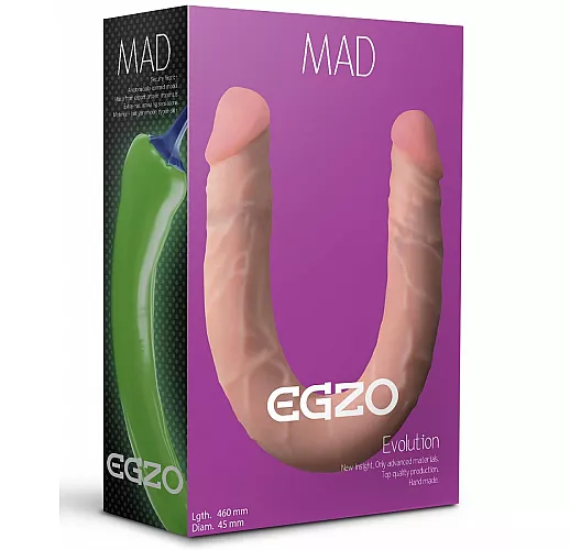 Двусторонний фаллоимитатор из киберкожи Mad Pepper - 46 см.