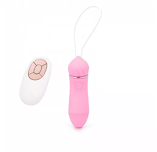 Розовое виброяйцо LiLi с дистанционным пультом и 9 режимами вибрации