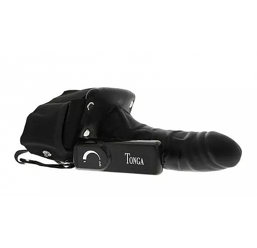 Мужской фаллопротез с вибрацией ROBOTIC MALE STRAP-ON BLACK - 17 см. Мужской фаллопротез с вибрацией ROBOTIC MALE STRAP-ON BLACK - 17 см.
