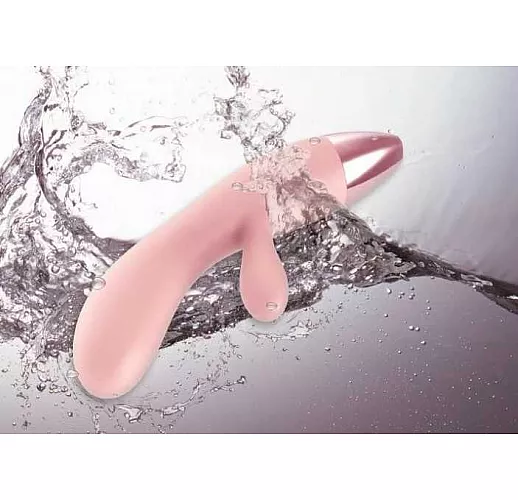 Хай-тек вибромассажёр-носорог для G-стимуляции с клиторальным отростком Rhino - 20,5 см.