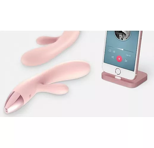 Хай-тек вибромассажёр-носорог для G-стимуляции с клиторальным отростком Rhino - 20,5 см.