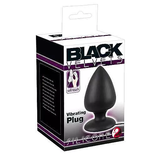 Анальная вибровтулка с 10 режимами вибрации - 13 см.